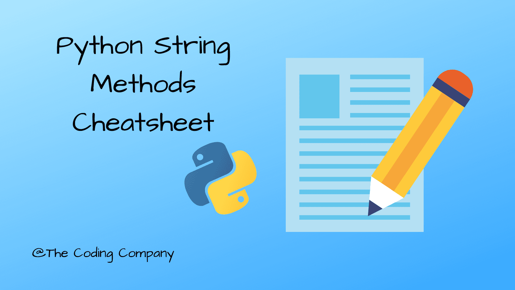 Python String Methods Cheatsheet